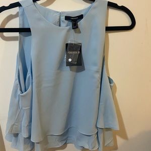 Baby blue tank top